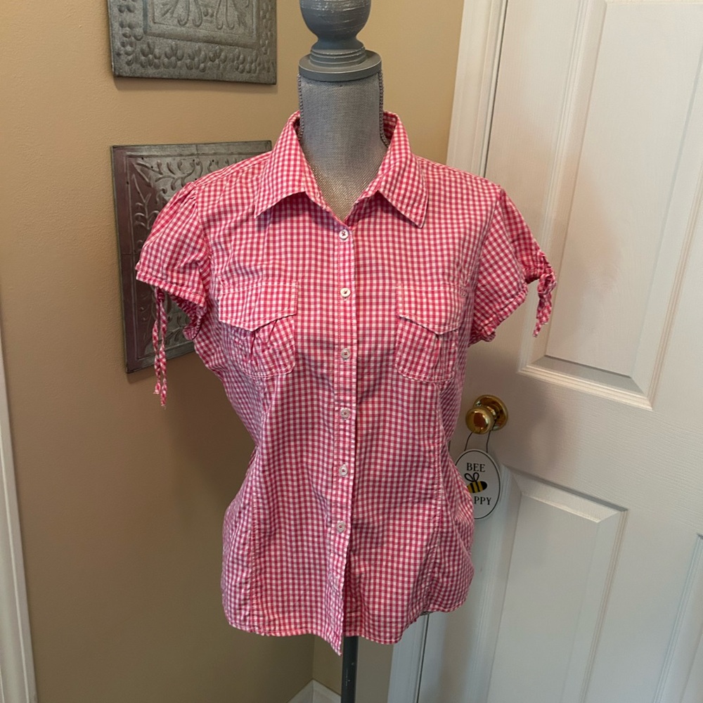 Tommy Hilfiger Pink Gingham Blouse